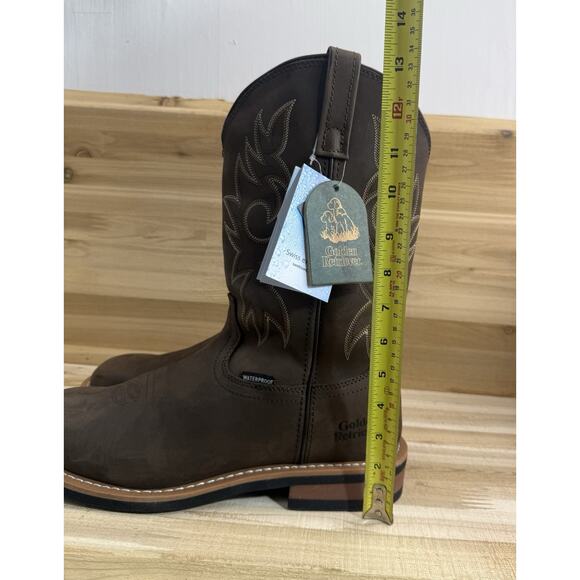 Golden Retriever Western G11242N Work Boots Square Toe Pull on Men’s Size 11 main image 8